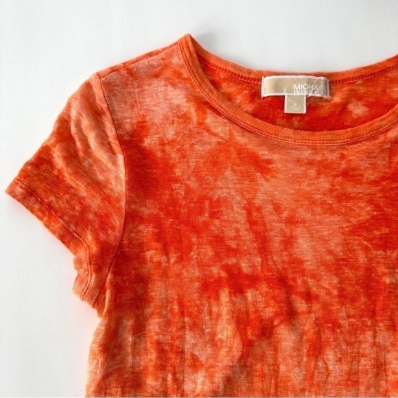 Michael Kors Orange Tie-Dye Women's Dress - Picture 7 of 13